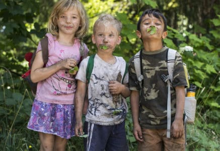 Kids at Trackers Earth Camps