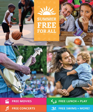 Summer Free for All Events Poster