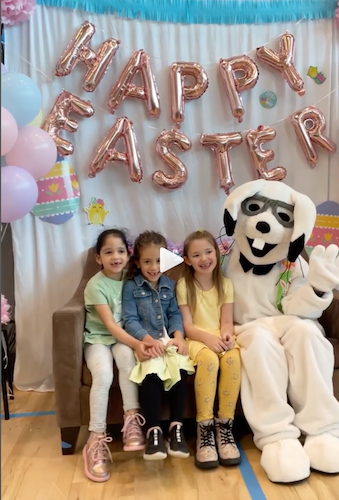 Easter Bunny and kids