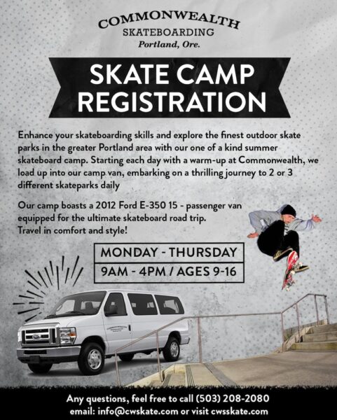 Commonwealth Skateboarding Summer Camp