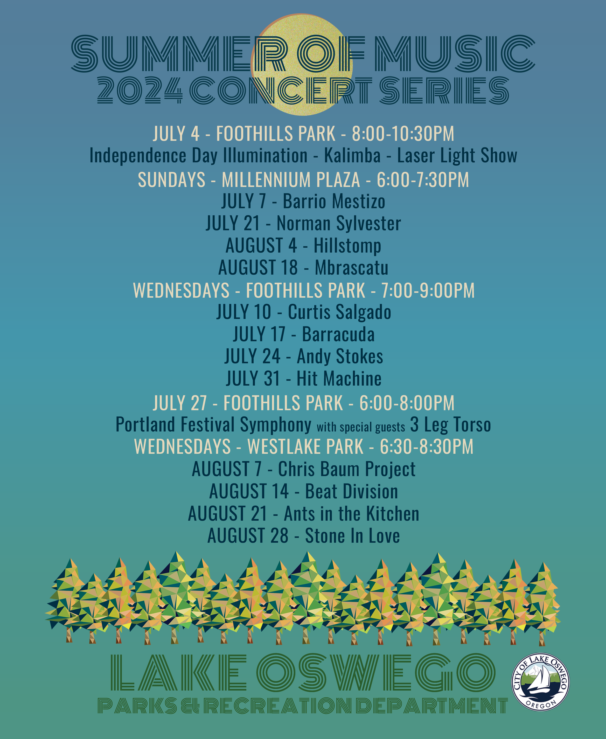 Lake Oswego Summer Concerts – PDX Parent