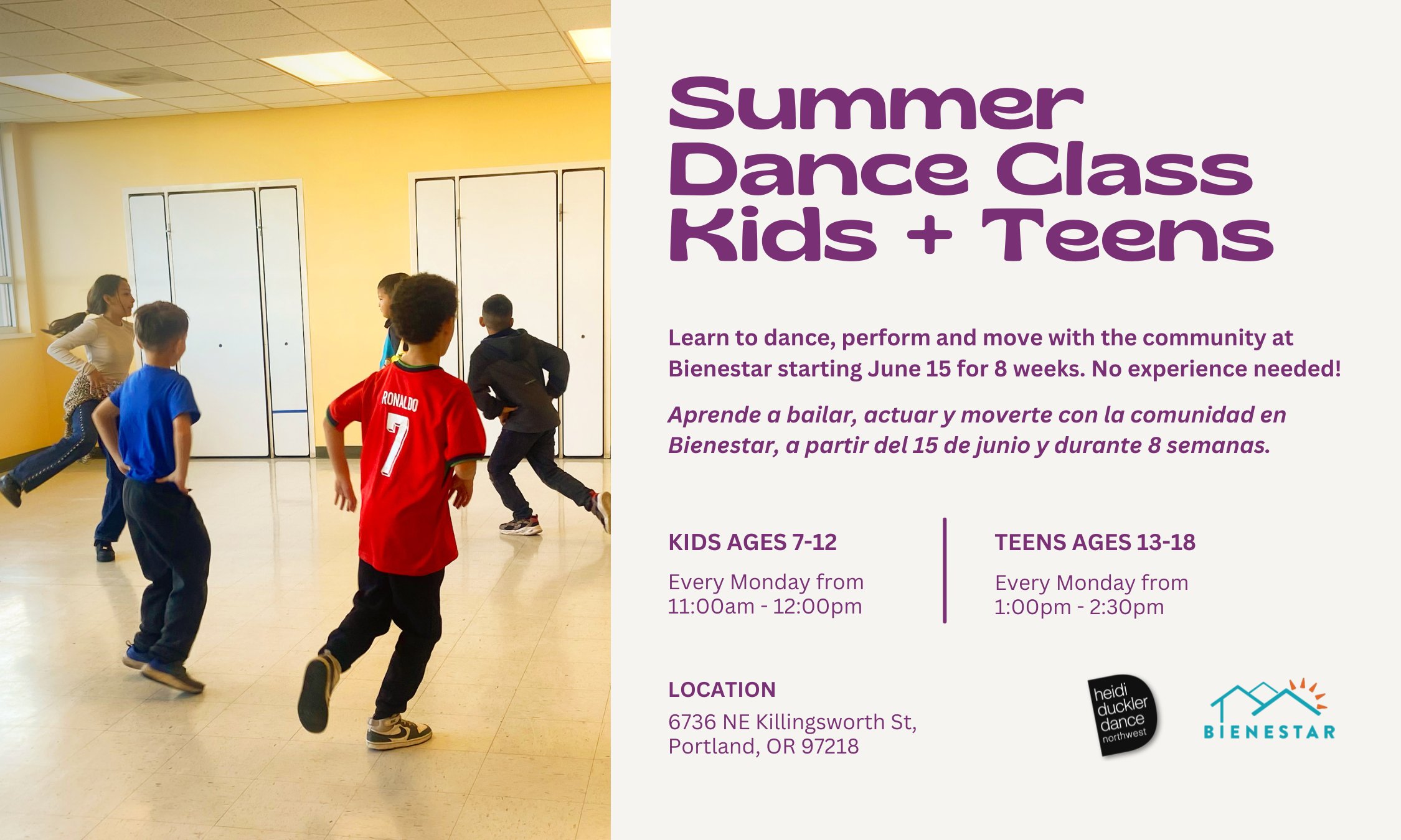 Summer Dance Classes for Kids & Teens